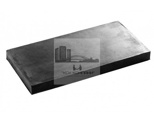 Техпластина резиновая на отвал (скребок) 500х250х40 мм