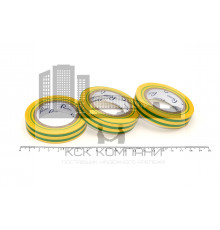 Изолента ПВХ 19мм х 20м желто-зеленая (толщ.0,12 мм, вес ~60 г) Rollen