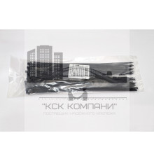 Кабельная стяжка чёрная 4х300 мм пластиковая (100 шт)