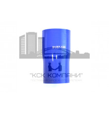 Патрубок силиконовый прямой с переходом Ф 51х57 мм L 120 мм