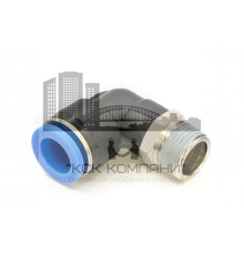Пневмофитинг цанговый L-образный с наружной резьбой PL 12-03 (R3/8")