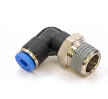 Пневмофитинг цанговый L-образный с наружной резьбой PL 4-02 (R1/4")