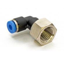 Пневмофитинг цанговый L-образный с внутренней резьбой PLF 4-02 (R1/4")