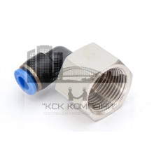 Пневмофитинг цанговый L-образный с внутренней резьбой PLF 6-М20х1.5