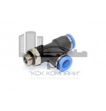 Пневмофитинг цанговый Т-образный с наружной резьбой PST 8-G01 (R1/8")