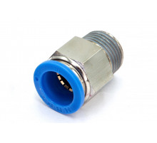 Пневмофитинг цанговый прямой с наружной резьбой PC 16-04 (R1/2")