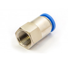 Пневмофитинг цанговый прямой с внутренней резьбой PCF 12-03 (R3/8")