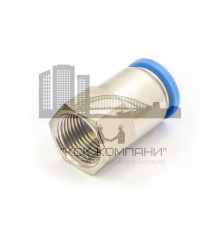 Пневмофитинг цанговый прямой с внутренней резьбой PCF 12-03 (R3/8")
