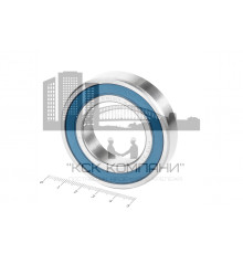Подшипник 6007 2RS (6-180107 С17) 35*62*14мм ГПЗ/СПЗ-4