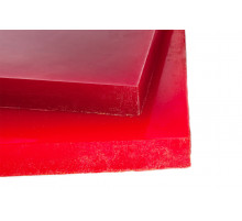 Полиуретан листовой 40 мм (500х500 мм, ~12.5 кг, красный) Россия