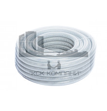 Шланг спиральный НВС Ф 25 мм из ПВХ серия 700N белый (бухта 30 м)