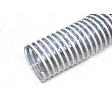 Шланг спиральный НВС Ф 75 мм из ПВХ серия 700L белый (бухта 30 м)