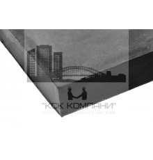 Техпластина резиновая на отвал (скребок) 500х250х40 мм