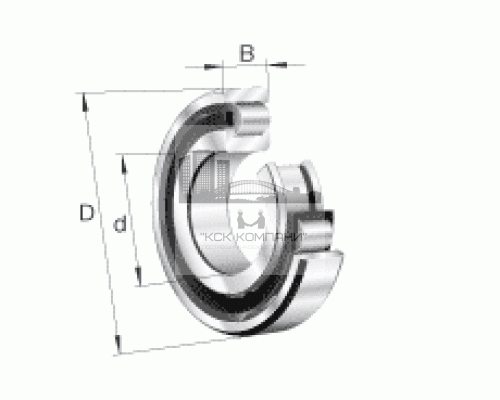 Подшипник 2212 КМ (N 212) 60*110*22мм