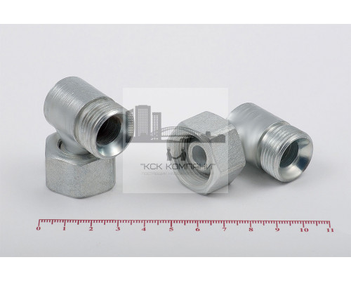 Штуцер для РВД угловой 27/27 М 22х1.5 - гайка 22х1.5