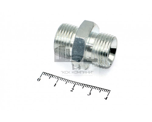 Штуцер для РВД соединительный 22/22  М18х1.5 - М18х1.5 грань S24