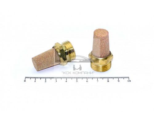 Глушитель выхлопа латунный с наружной резьбой BSL 04 (R1/2)