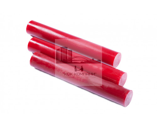 Полиуретан стержень Ф 60 мм (400 мм, 1.4 кг, красный, ШОР А85) Россия
