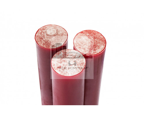 Полиуретан стержень Ф 60 мм (400 мм, 1.4 кг, красный, ШОР А85) Россия