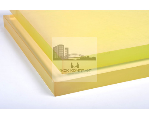 Полиуретан листовой 40 мм (500х500 мм, ~13.0 кг, жёлтый) Китай