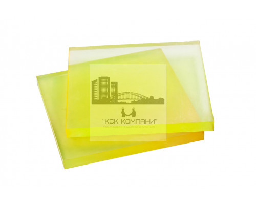 Полиуретан листовой 40 мм (500х500 мм, ~13.0 кг, жёлтый) Китай