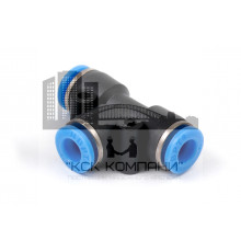 Фитинг пневматический цанговый пластиковый Т-образный PUT 6