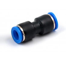 Фитинг пневматический цанговый пластиковый прямой PUC 10