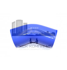 Патрубок силиконовый угловой Ф 120 мм L 150х150 мм, 135 град.