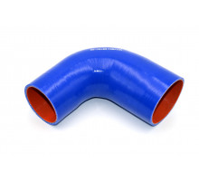 Патрубок силиконовый угловой с переходом Ф 70х85 мм L 150х150 мм, 90 град.