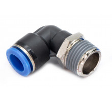Пневмофитинг цанговый L-образный с наружной резьбой PL 12-04 (R1/2")