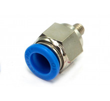 Пневмофитинг цанговый прямой с наружной резьбой PC 10-М6х1