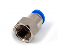 Пневмофитинг цанговый прямой с внутренней резьбой PCF 12-04 (R1/2")