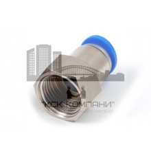Пневмофитинг цанговый прямой с внутренней резьбой PCF 12-04 (R1/2")