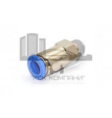 Пневмофитинг обратный клапан с наружной резьбой CVPC 10-02 (R1/4")