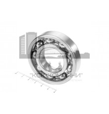 Подшипник 6207 (6-207) 35*72*17мм ГПЗ/СПЗ-4/UPB