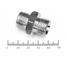 Штуцер для РВД соединительный 22/22  М18х1.5 - М18х1.5 грань S24