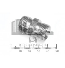 Штуцер для РВД соединительный 24/24  М20х1.5 - М20х1.5 грань S22