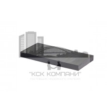 Техпластина резиновая на отвал (скребок) 500х250х40 мм (металлический трос 8 мм)