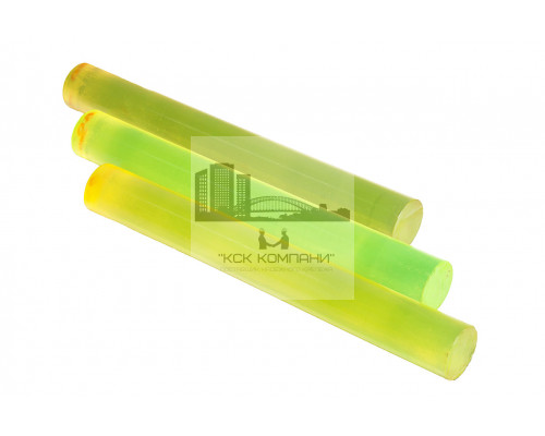 Полиуретан стержень Ф 60 мм ШОР А83 Китай (500 мм, 1.9 кг, жёлтый)