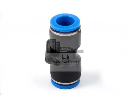 Фитинг пневматический цанговый пластиковый прямой PUC 12