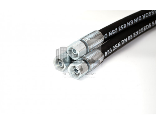 Рукав РВД 08-2SN S19 DK (М16х1.5) 35МПа 0650