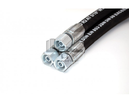Рукав РВД 08-2SN S19 DK (М16х1.5) 35МПа 0850