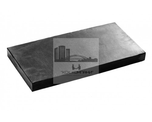 Техпластина резиновая на отвал (скребок) 500х250х40 мм (металлический трос 8 мм)