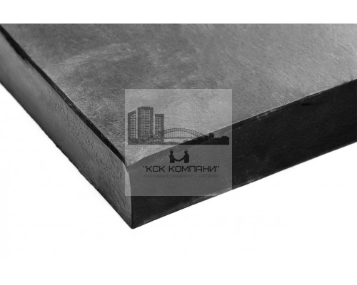 Техпластина резиновая на отвал (скребок) 500х250х40 мм (металлический трос 8 мм)