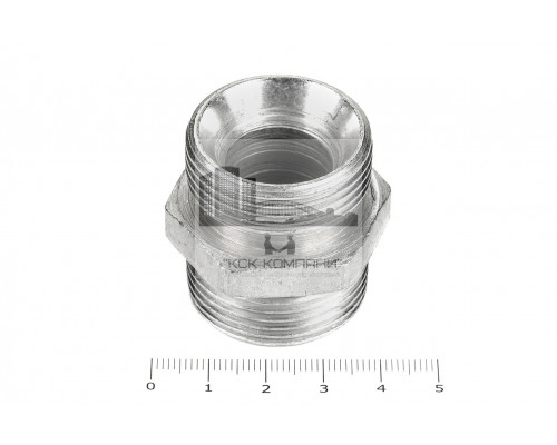 Штуцер для РВД соединительный 41/41  М33х2.0 - М33х2.0 грань S34