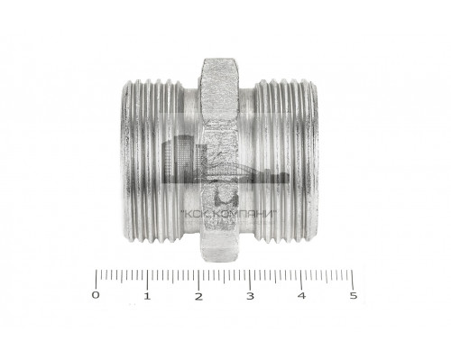 Штуцер для РВД соединительный 41/41  М33х2.0 - М33х2.0 грань S34