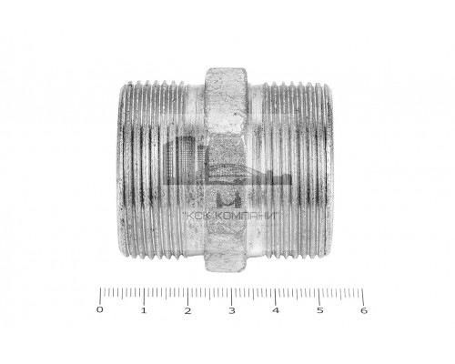 Штуцер для РВД соединительный 50/50  М42х2.0 - М42х2.0 грань S42