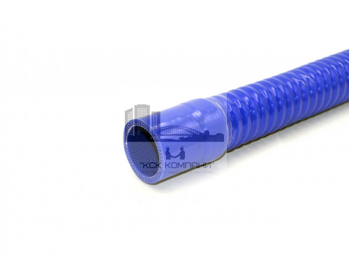 Патрубок силиконовый гофрированный усиленный Ф 38 мм L 400 мм