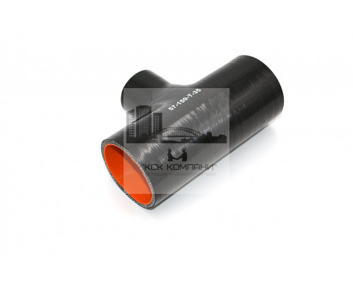 Патрубок силиконовый Т образный Ф 57 мм L 150 мм (отвод 35 мм)