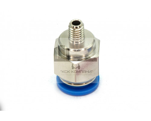 Пневмофитинг цанговый прямой с наружной резьбой PC 10-М6х1